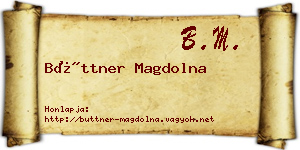 Büttner Magdolna névjegykártya